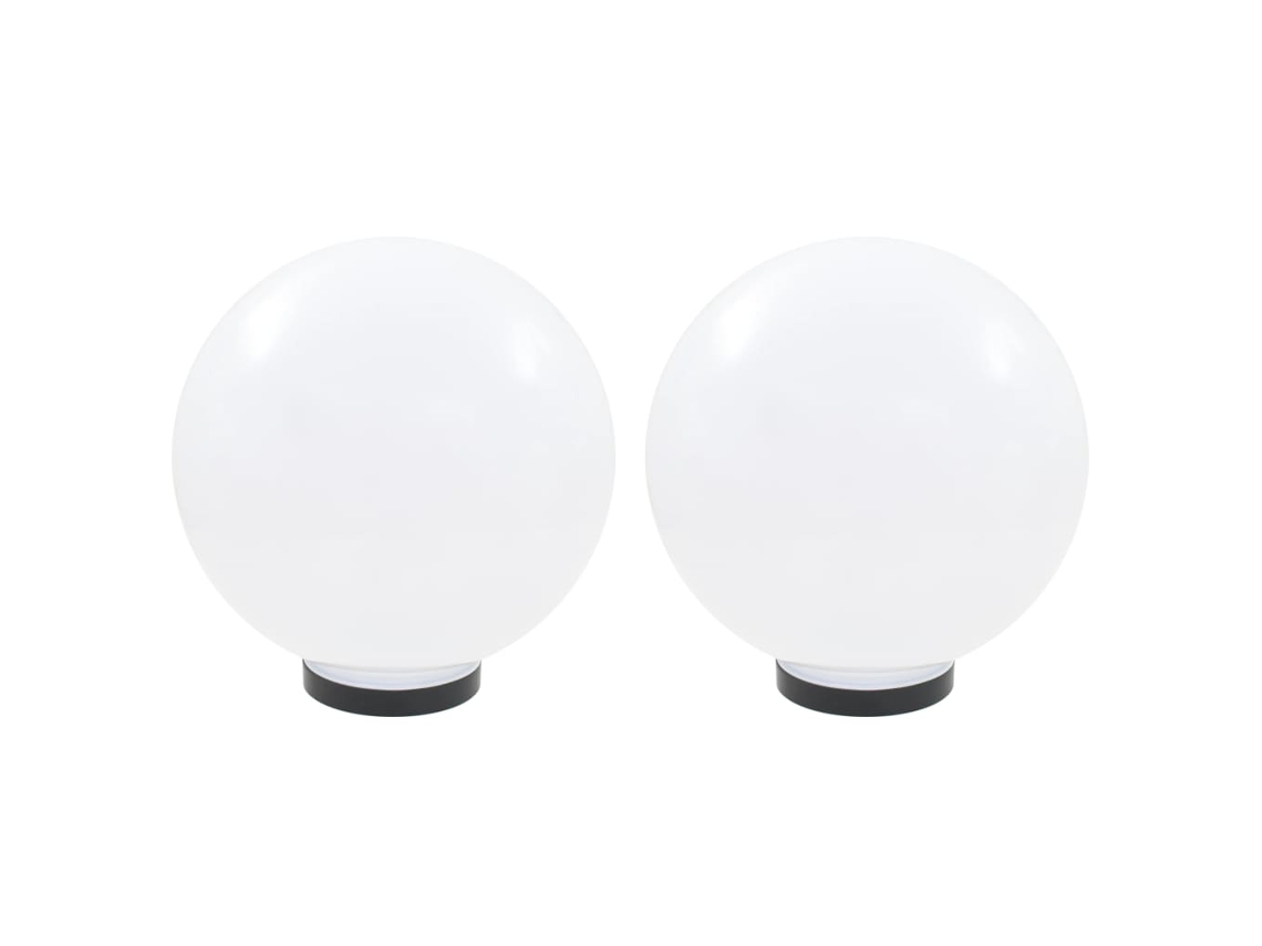 Conjunto 2 Iluminação de exterior VIDAXL White Plastic