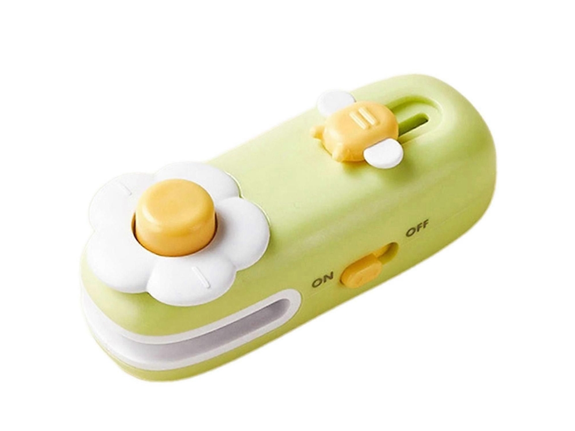 Seladora A Vácuo Portátil 2 Em 1 Para Sacos Plásticos De Alimentos E Lanches.