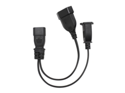 Cabo de energia EOOCOO (em formato Y 1 para 2, compatível com interface 1 15r e Eu 4,0mm)
