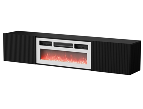 Cama Rtv Rota 183x35x37 Preto Mate Branco Lareira Cama Meble