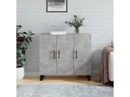 Aparador 90x34x80 cm Madera Procesada Cemento Gris