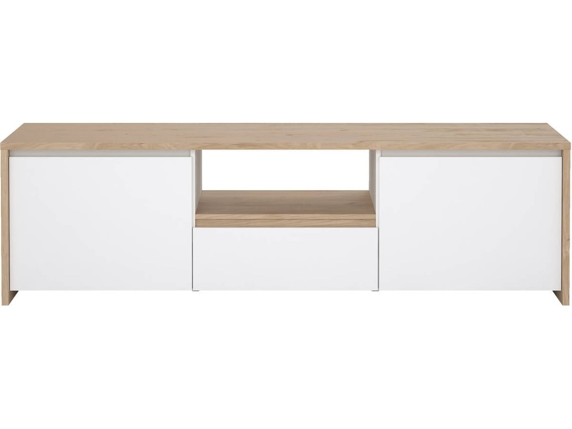 Embalagem de Peças TVILUM para Movel TV Lamego (Outlet Grade A - 178.6 x 48.1 x 51.8 cm - Branco/Carvalho)