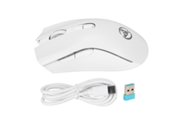 Aetheria mouse Sem Fio 2.4g Usb Ergonomico Rgb Ajustável 800 4800 Dpi para Escritório Laptop Gamer Branco