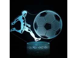 Luz da Noite de Futebol, 16 Cores Que Mudam com Controle Remoto 3d Noturna Visual Estéreo DIGITALLAB
