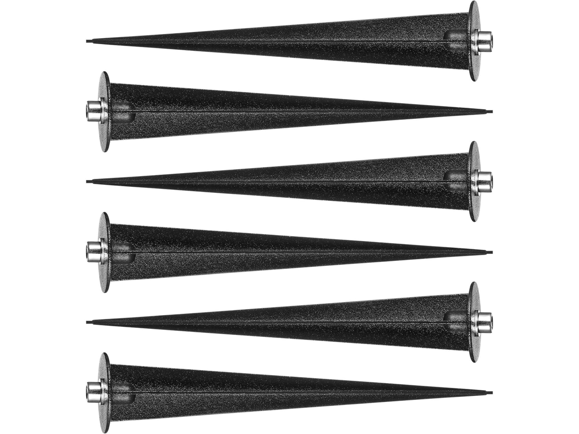 Conjunto De 6 Estacas De Plástico Para Lâmpadas Solares De Jardim Com Sensor De Luz, Para Substituiç Gokoco