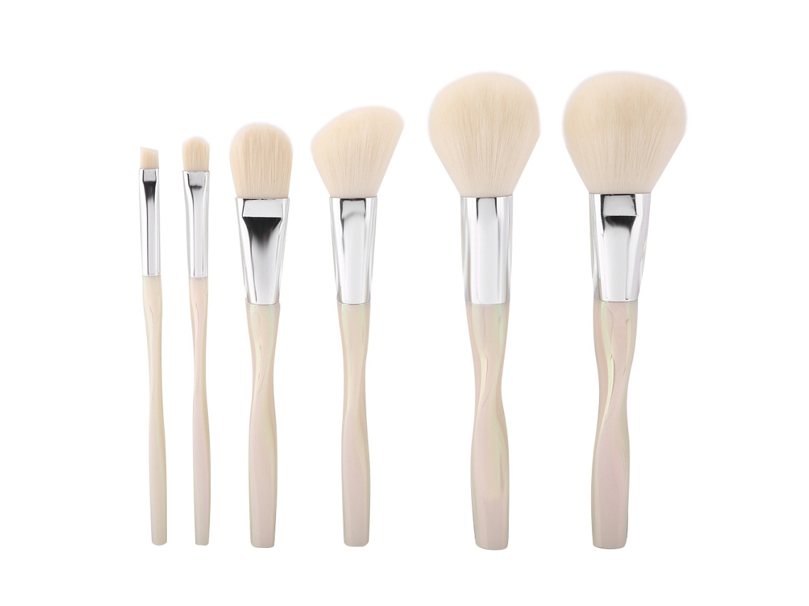 Kit De Pincéis De Maquiagem Portátil Para Aplicação De Base E Blush