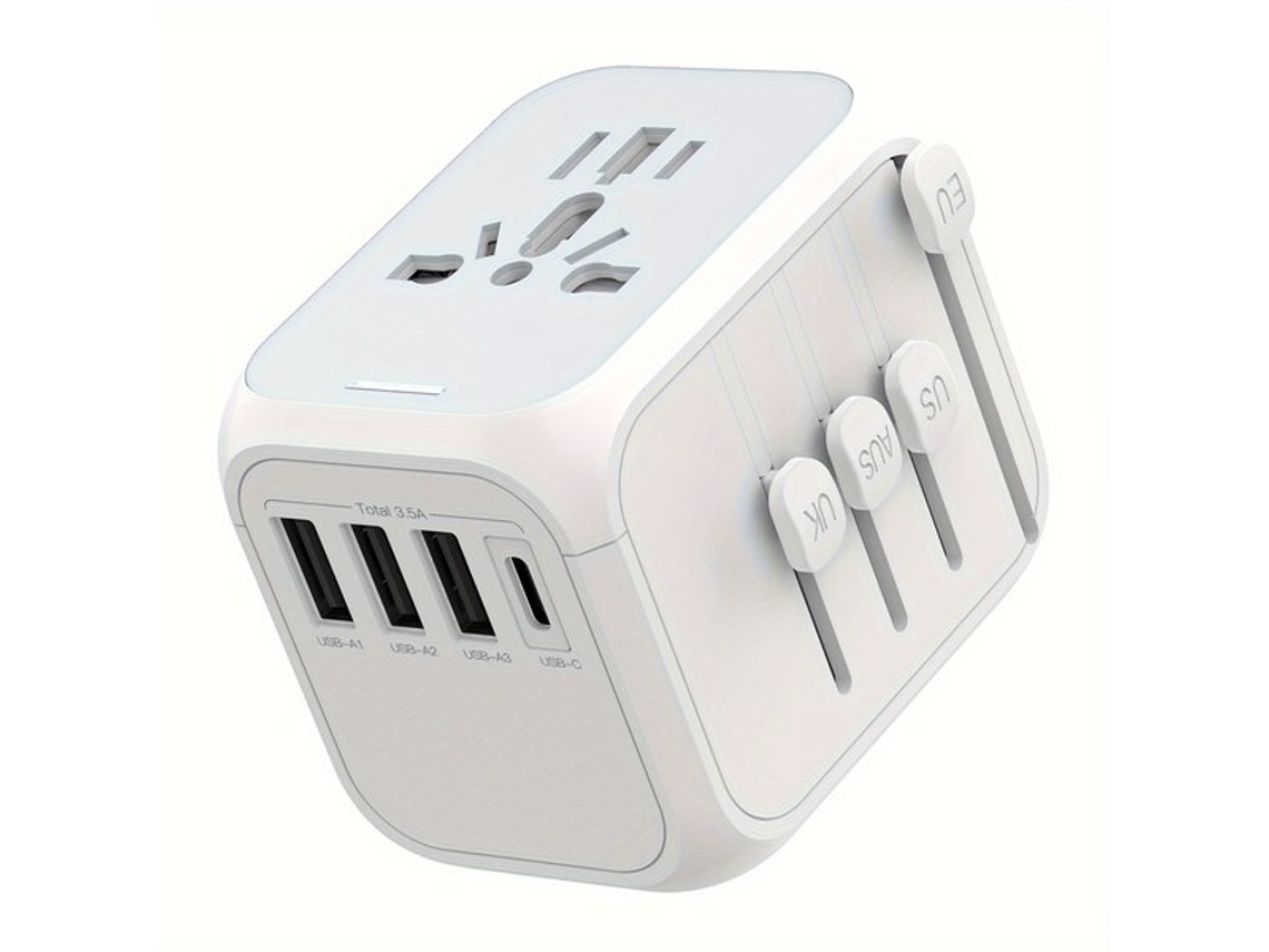 Adaptador De Viagem Universal Com Portas Usb E Tipo Cvayotoy