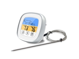 Termómetro Digital De Carne Lurelia De Leitura Rápida Para Cozinha E Churrasco, Retroiluminado, Branco