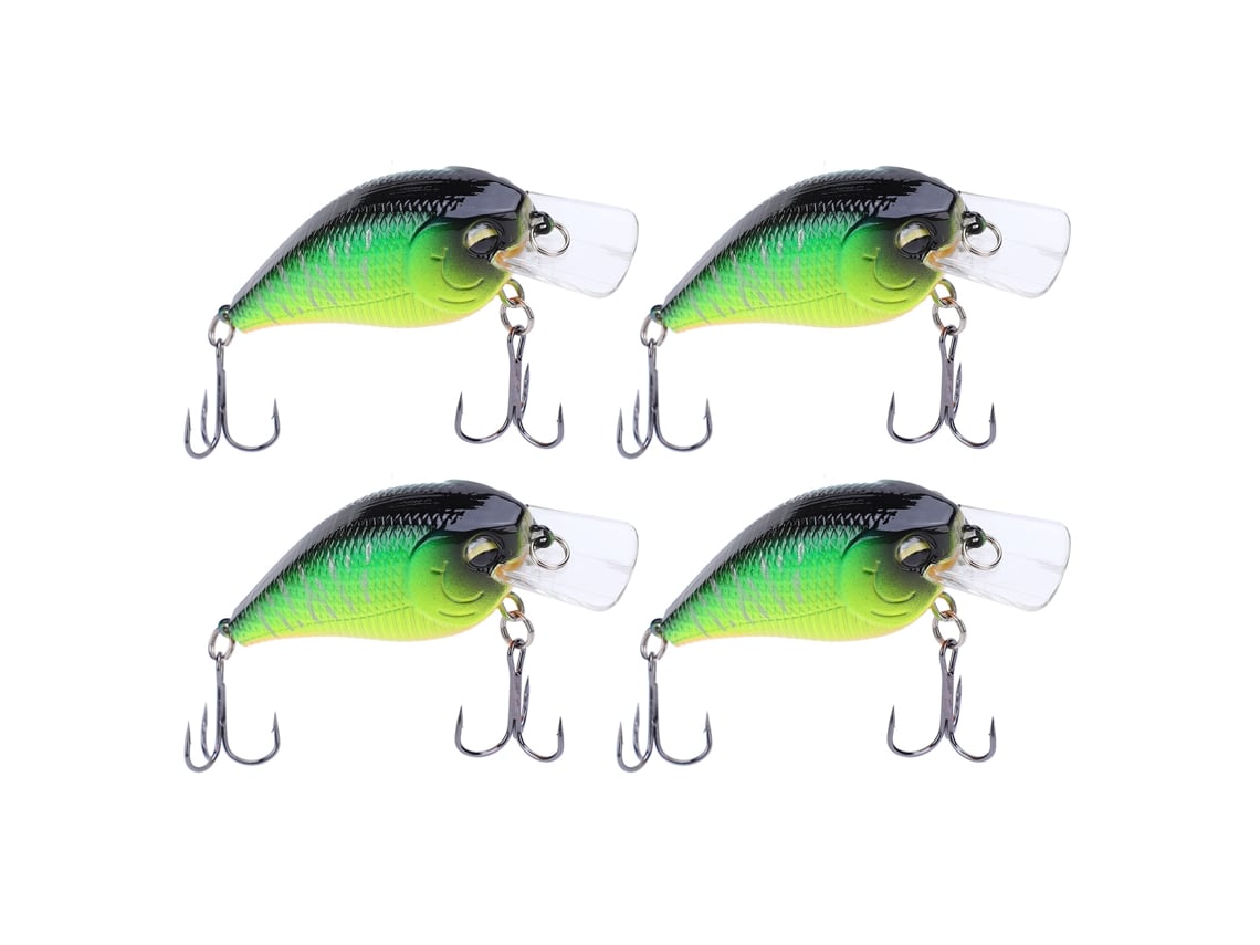 Isca Artificial Minnow Crank Rock 4pcs