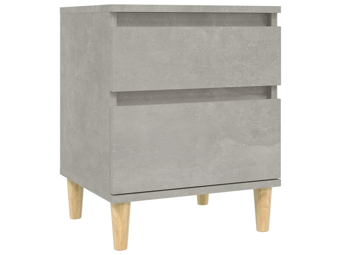 Maison Exclusive - Mesa De Cabeceira 40x35x50 Cm Cinza Cimento