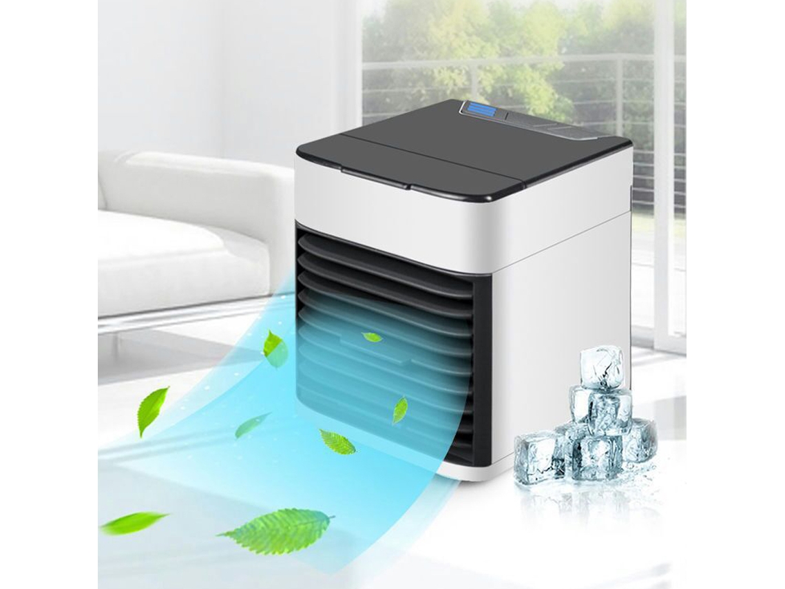 Rebe-resfriador De Ar Portátil Mini Usb Com Função De Umidificador E Ventilador Pequeno Para Lar, Dormitório E Escritório