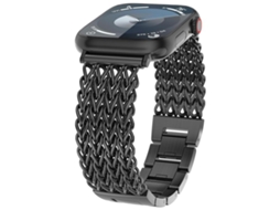 Bracelete para Apple Watch 42/41/40/38mm metal com fivela milanesa prateada XIAOMOYU