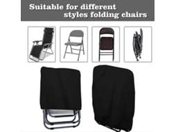2 Capas Plegáveis para Chaise Longue, Impermeáveis, com Bolsa