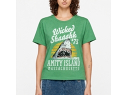 Rockinstone Jaws Movie Wicked Shaaahk Heather Kelly Adult T-shirt Size:l