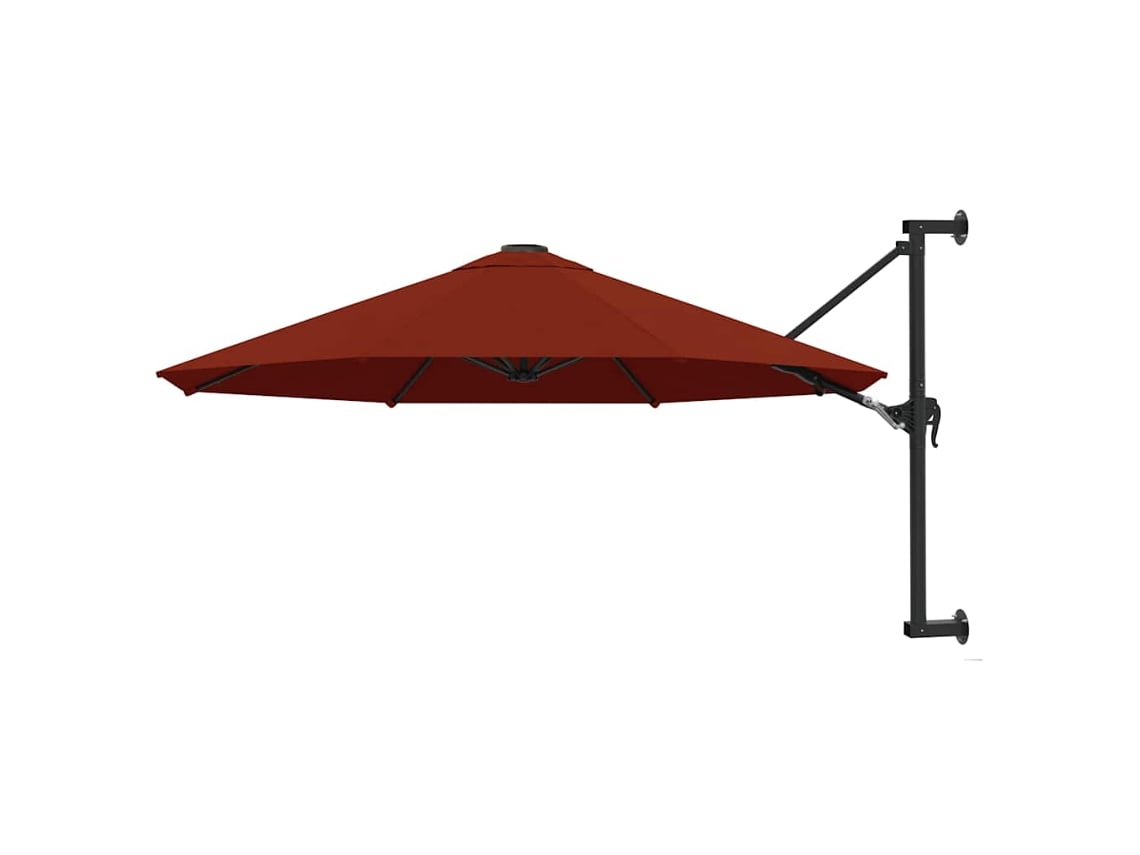 Guarda sol VIDAXL Brown (300 x 300 x 131 cm)