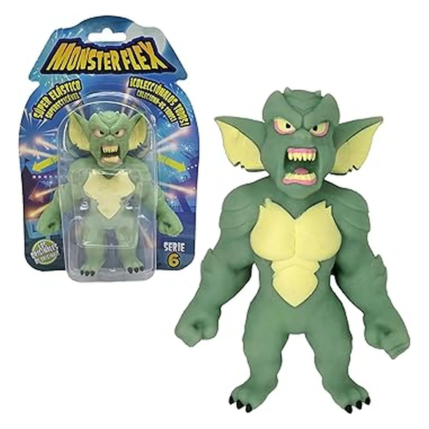 Bizak Monsterflex Goblin Figura Extensível 25 cm, Coleção Monstros 64390004 Goblin Bizakp25