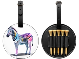 Bolsa para Tees de Golfe Zebra, preta | S/MARCA