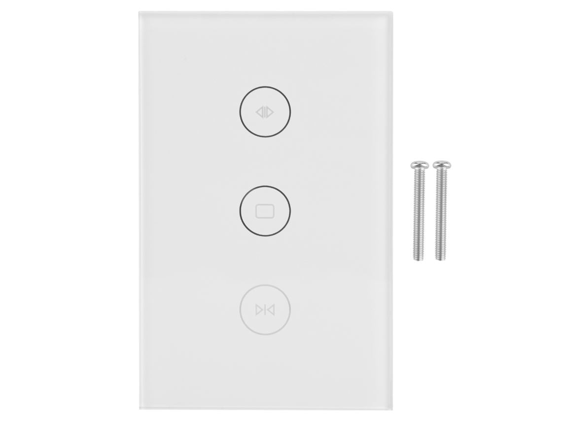 2026 interruptor de Cortinas Inteligente Wifi com Táctil e Controle Remoto Sem Fio 100‑240v Us