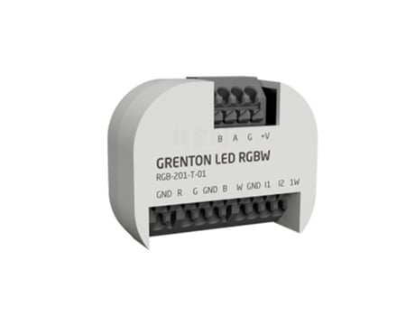 Módulo de regulação LED Rgbw/ 1 fio/ Entradas digitais / Embutido/ Tf Bus Grenton (2 entradas)