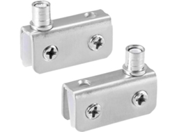 Dobradiças De Porta Acessórias, Presilha Ajustável, Para Armário, Para Vidro De 5a 8mm, Metal, Pivô, Pacote Com 2 Peças