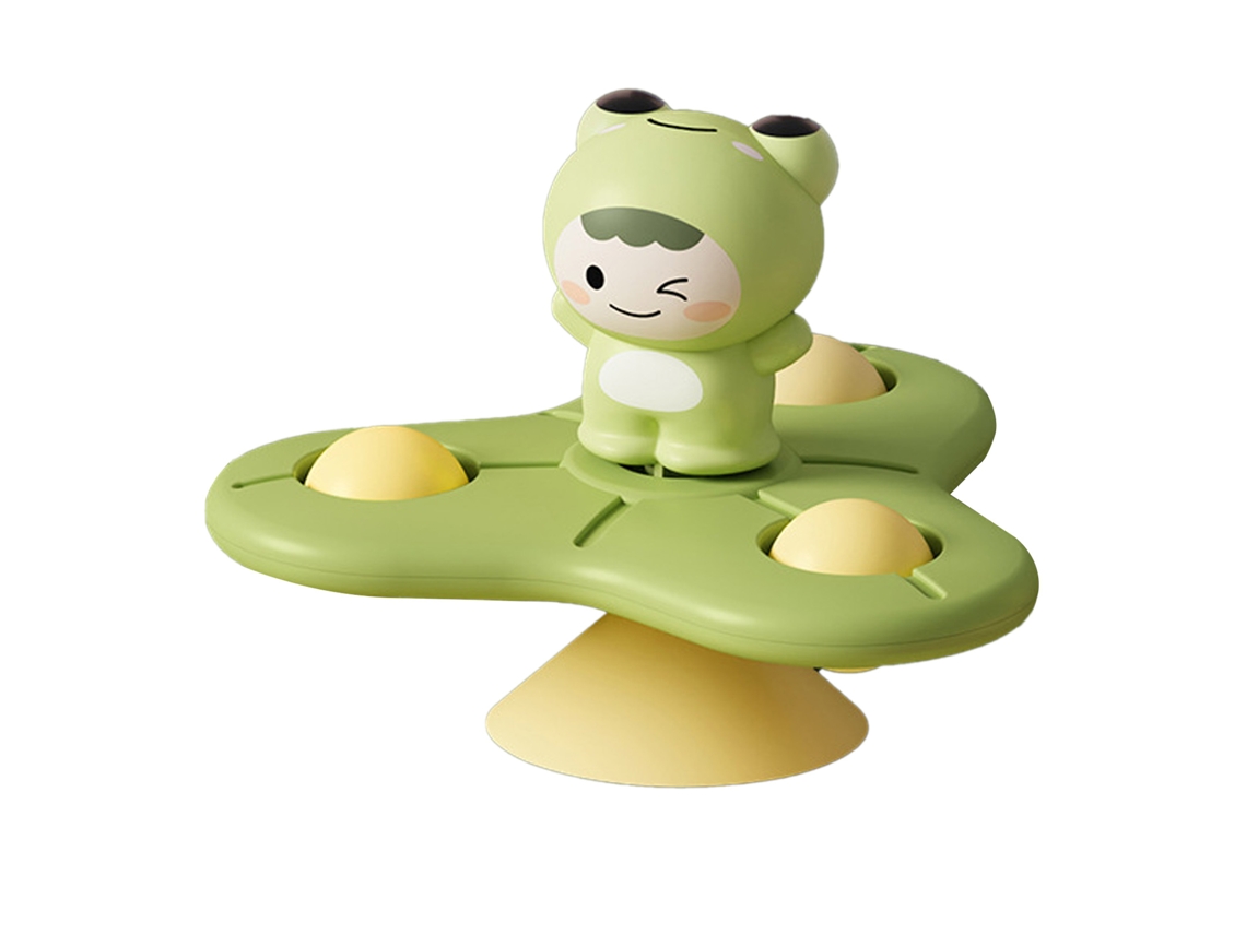 Brinquedo Giratório Com Ventosa Para Banho Infantil Sensorial Educativo 1-3 Anos Sapo
