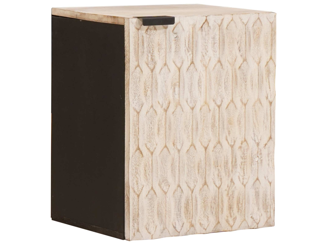 Vidaxl Armário De Banheiro Suspenso Com Porta Branco 38 X 33 X 48 Cm
