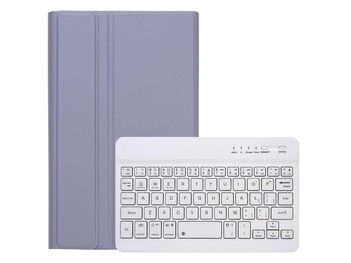Capa De Couro Sintético Ultrafina E Destacável Em Tpu A0n12 Para Tablet Redmi Pad Se 8.7 Com Teclado Bluetooth.