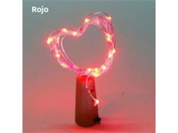 (vermelho) Luminária Led Em Formato De Garrafa Para Bares, Luz De Natal De 2 Metros, Luz De Fada Em Cobre