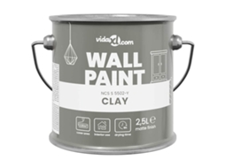 Conjunto 1 Tinta De Parede Vidaxl Cinzento (2,5 L)