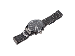 Reloj Hombre Ultradelgado Resistente Al Agua Con Esfera Nocturna Acero Inoxidable Negro