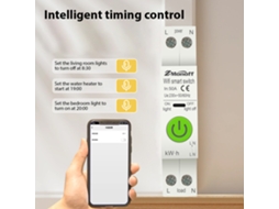 Interruptor Inteligente Wifi Tuya, Controle Remoto, Proteção contra Sobretensão | S/MARCA