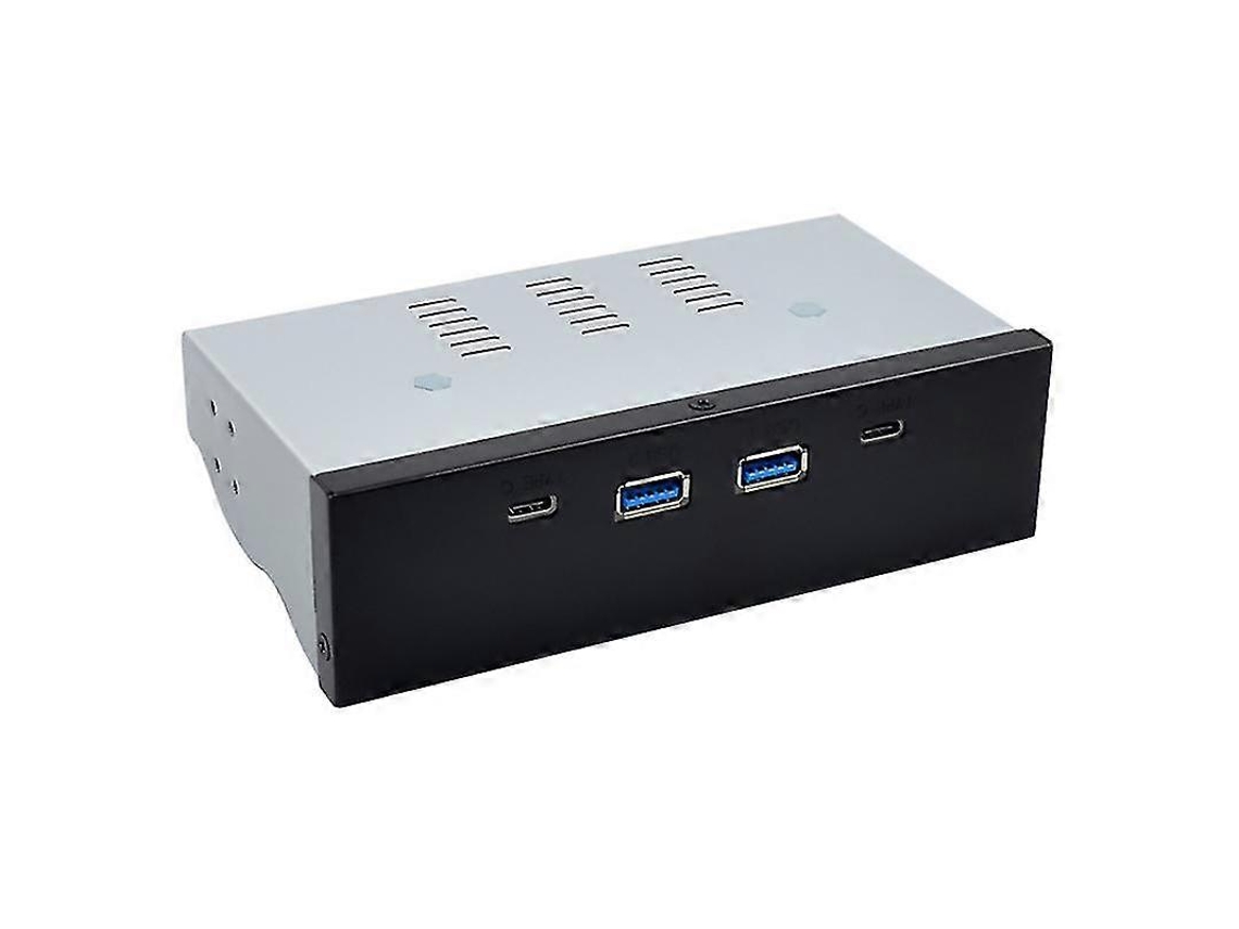Estação De Encaixe Do Painel Frontal Pc Mesa 5,25 Polegadas Vl820 Tipo C A Hub Usb 3.1 Com Sata15pin Para Chaberlu (2a2c)