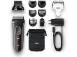 Máquina de Barbear BRAUN S3 Bt 3000 Shave&Style (Autonomia 45 min - Bateria)