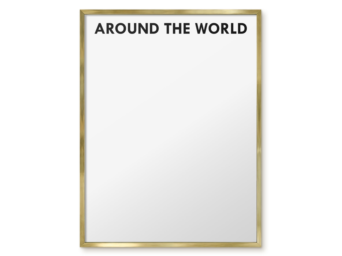 Magnetic Wall Board Around The World For The Office Espelharte (60x80 Cm)