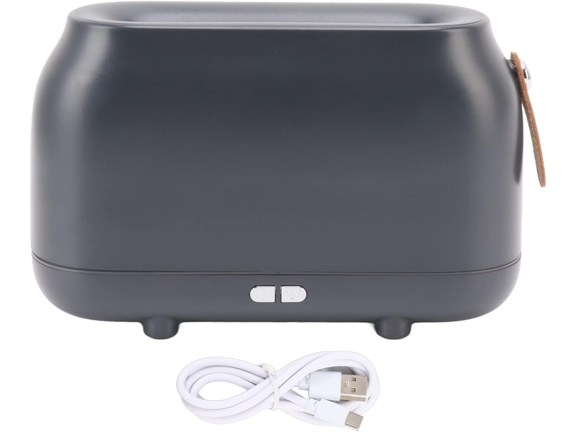 Umidificador De Chama, Usb, 180 Ml, Difusor Duplo Baixo Ruído Com Luz Rgb Em Formato Para Escritório