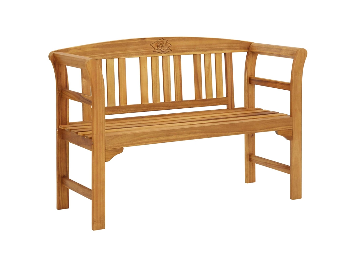 Vidaxl Banco De Jardim 114 Cm Madeira De Acácia Maciça