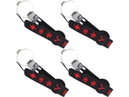 Conjunto De 4 Cintas Antiestáticas De Silicone Ajustáveis Para Carro