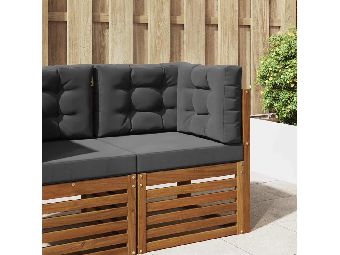 Vidaxl Almofada Para Sofá Externo Poliéster Antracite 60 X 60 Cm