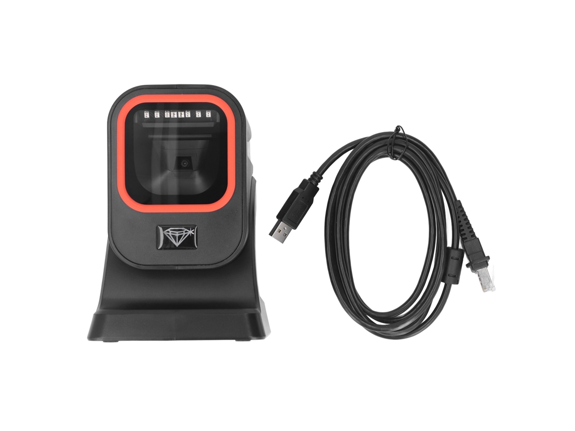 Scanner de Código de Barras Desktop 1d 2d com Detecção Automática para Loja Supermercado Warehouse