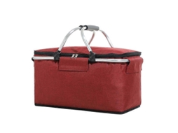 Bolsa Térmica para Piquenique, Cesta Dobrável, de Compras com Tampa, Almoç O, Pequena GOKOCO
