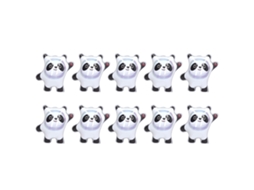 Primerox 10pcs Mascote Pandas Infláveis Olímpicos de Inverno 2022 Presente Perfeito para Crianças