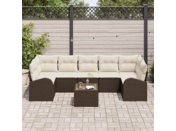Vidaxl Conjunto De Sofá De Jardim 8 Unid. 7-número De Lugares