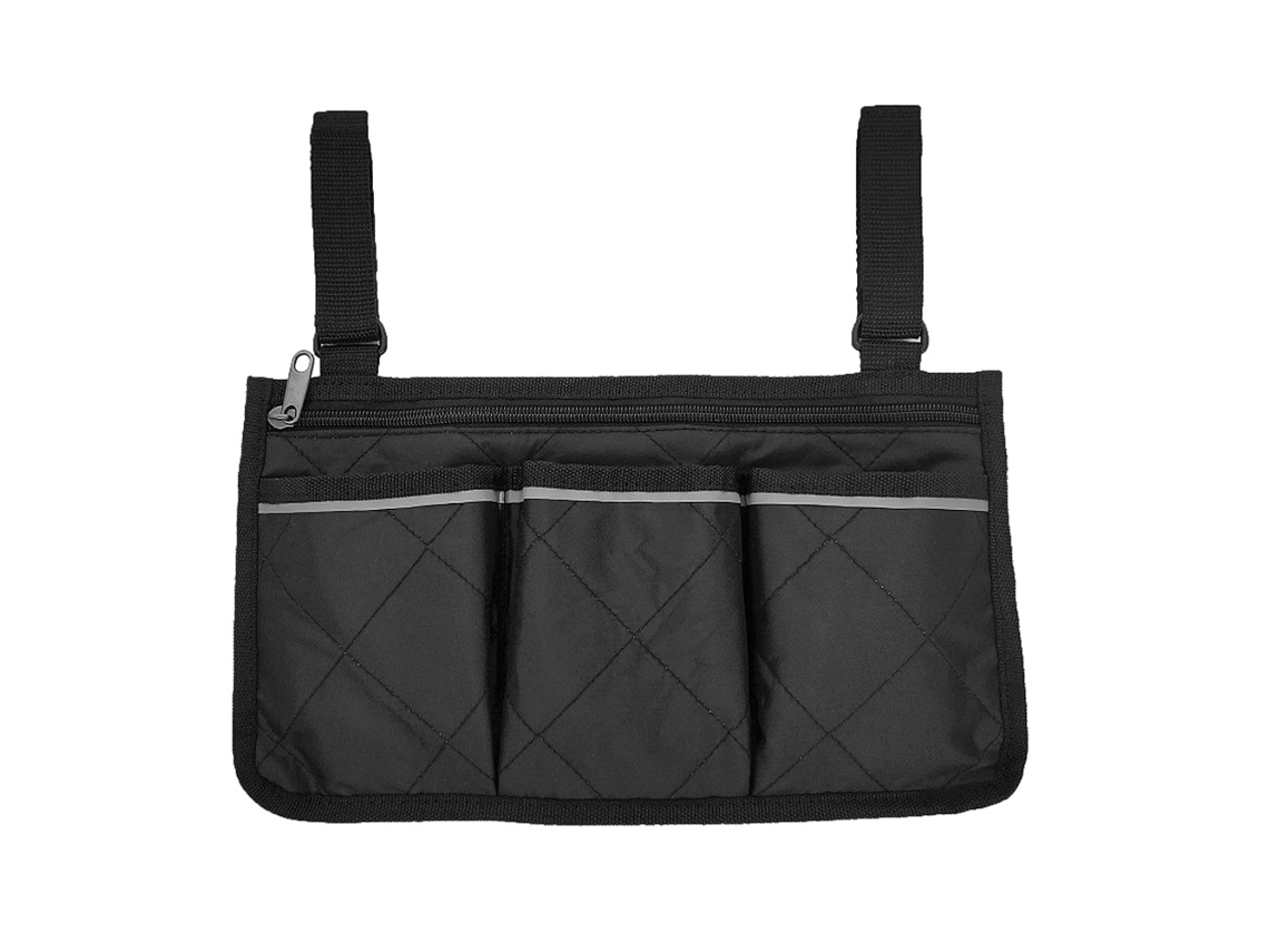 Bolsa Lateral Com Múltiplos Bolsos Para Cadeira De Rodas