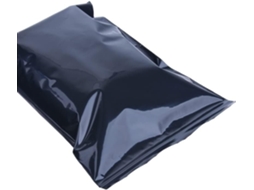 Sacos para envio, 100 unidades, sacos para envio automático, 12 fios, saco plástico preto com fecho de correr.