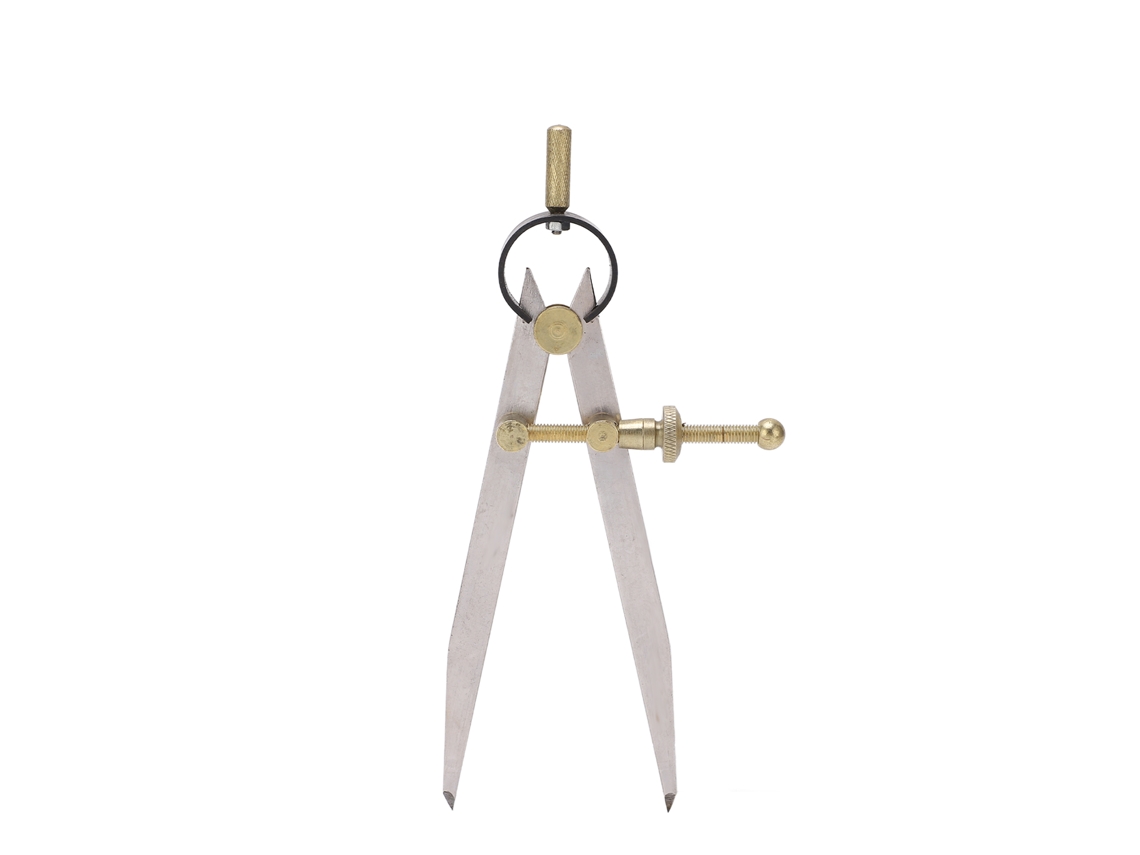 Compás De Couro Ajustável Com Fechamento Preciso Resistente À Corrosão Para Artesanato Diy 175mm