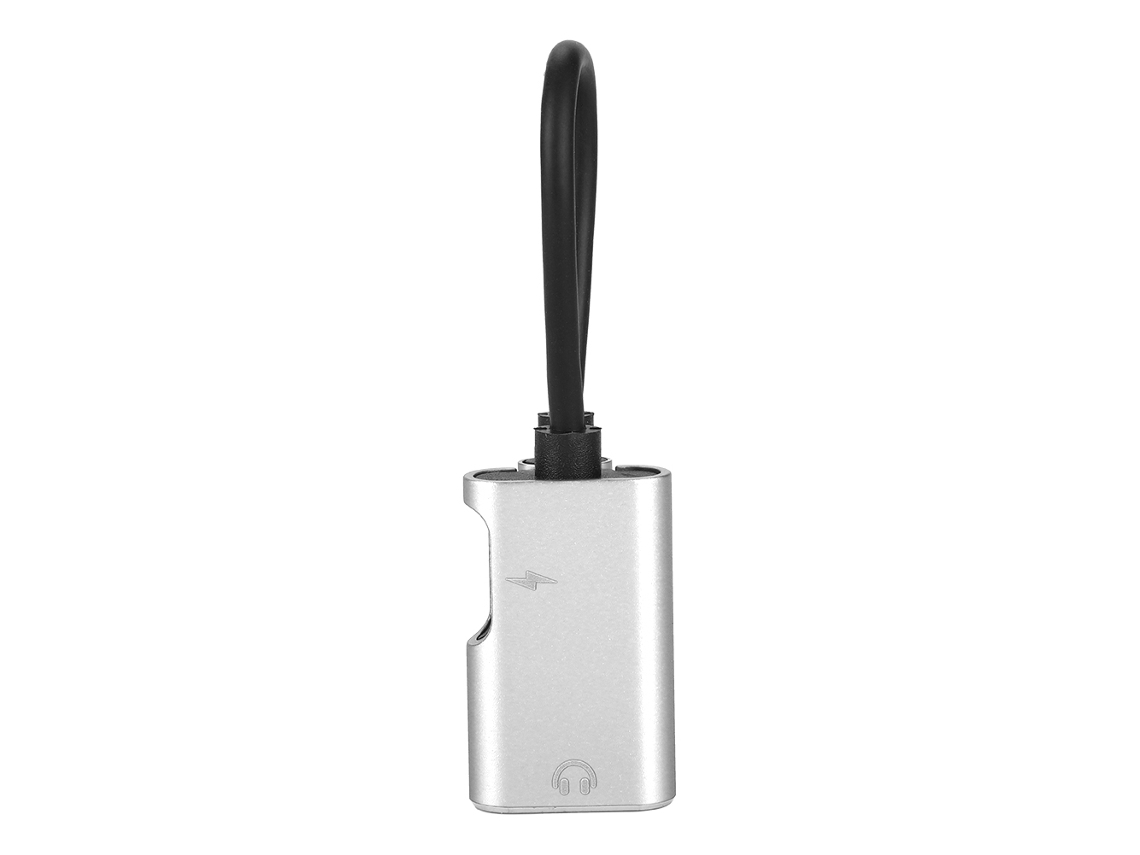 Adaptador LAXISCREED 3.5mm Prata Carga Fones