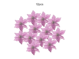 Flores de Natal Artificiais 13cm Grande 12un Pacote