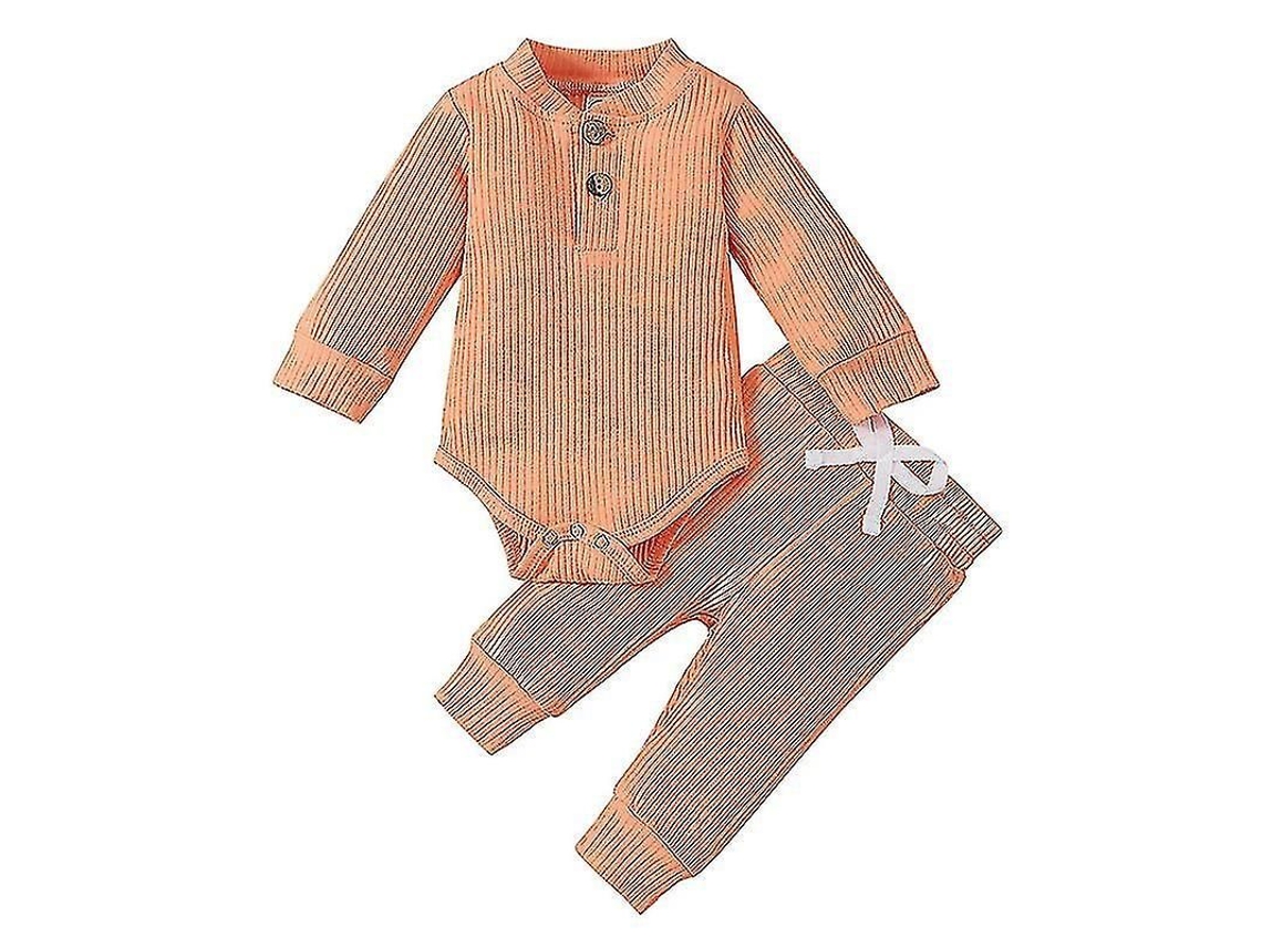 2026 conjunto de 2 Peças para Bebê: Blusa de Gola Redonda com Manga Longa e Calças com Cinta Elástica para Festas