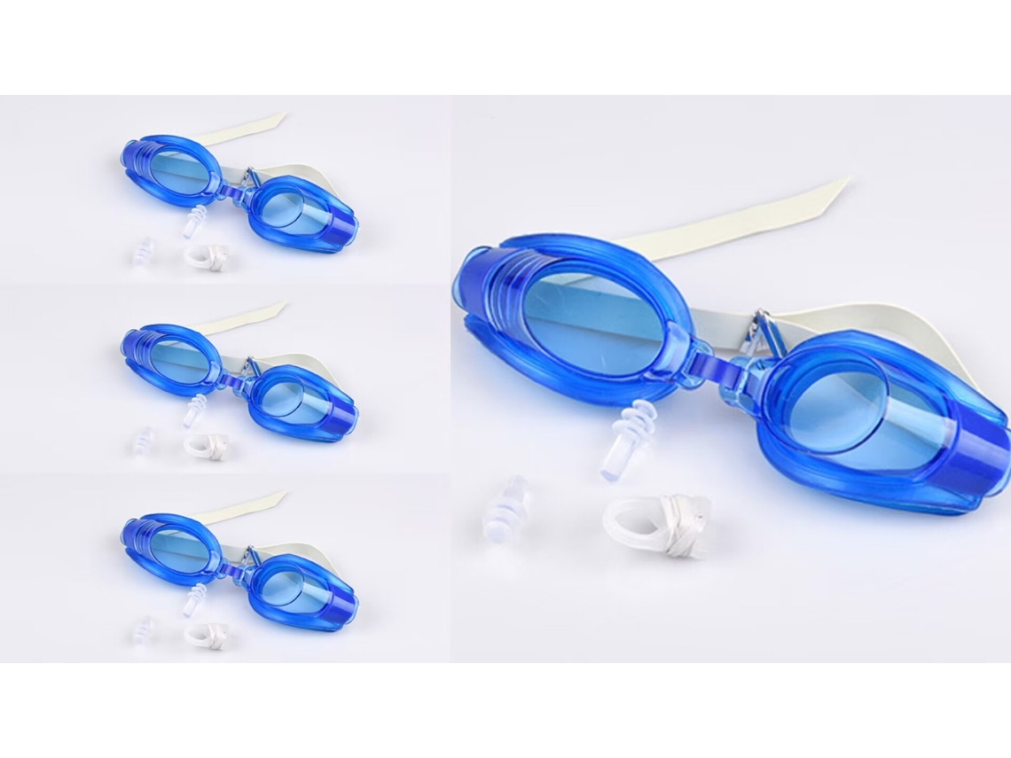 Óculos de Natação AQUAFORGE com visão clara, antiembaçante, proteção UV, vedação de silicone, ajuste rápido