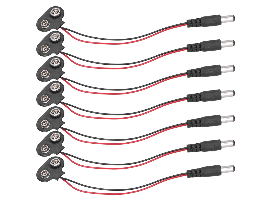 Laxiscreed Conectores De Clips Para Bateria 9v, 20 Peças Para Controle Industrial